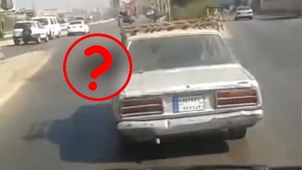 Cette voiture libanaise a un passager très bizarre