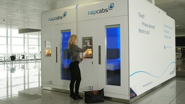 Des cabines pas comme les autres installées à l'aéroport de Munich