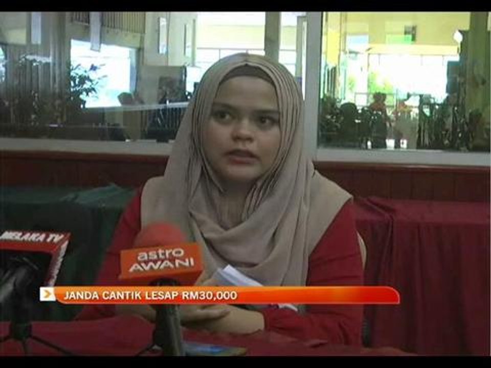 Janda cantik lesap RM30,000