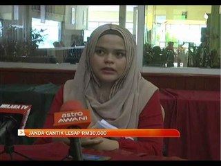 Janda cantik lesap RM30,000