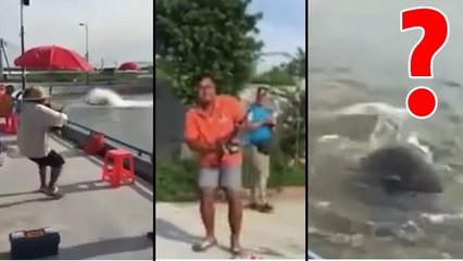 Une lutte épique entre un pêcheur chinois et son énorme prise