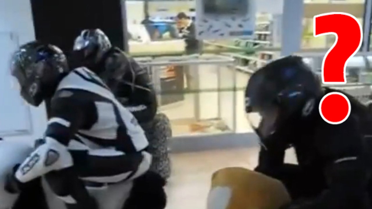 Une course de motos délirante filmée dans un supermarché polonais