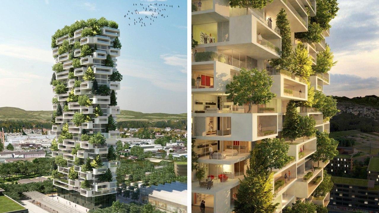 L'architecte Stefano Boeri crée une tour entièrement végétale : "La tour de cèdres"