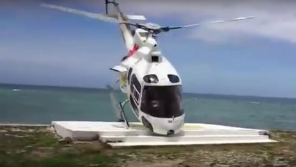 Aux îles Fidji, cet hélicoptère subit un crash inattendu !