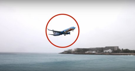 Saint Martin : un Boeing 737 de la compagnie WestJet Airlines a failli  s'écraser dans l'eau