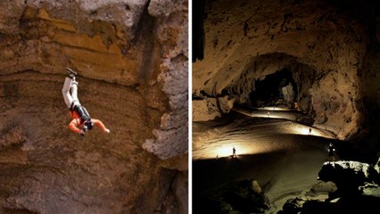 Majlis Al Jinn : faire du BASE jump au coeur de la plus grande grotte du monde