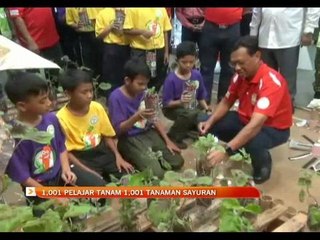1,001 pelajar tanam 1,001 tanaman sayuran