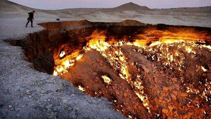 La Porte de l'Enfer (Turkménistan) : le cratère géant perdu en plein désert