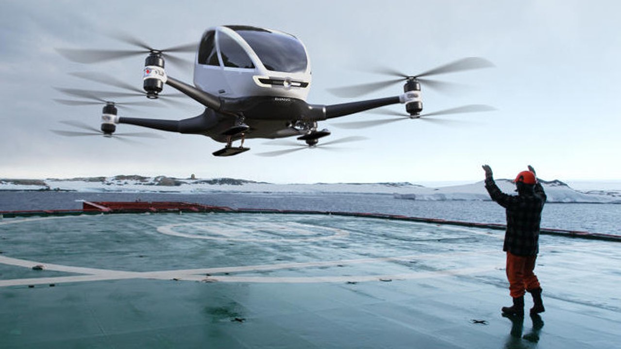 Le drone Ehang 184 : le premier véhicule volant autonome électrique à usage personnel