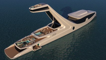Yacht Shaddai : un bateau avec une tour pour une vue imprenable