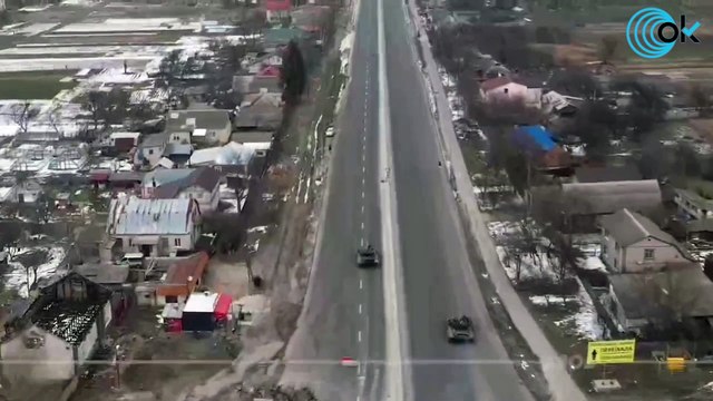 El Ejército ucraniano liquida una columna de carros de combate rusos que se dirigía a asaltar Kiev