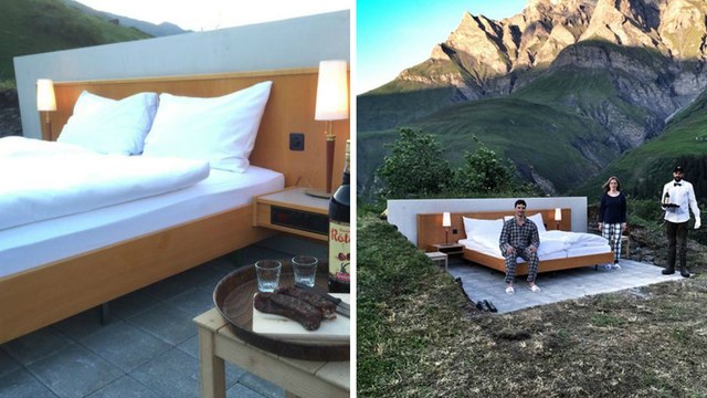 Null Stern Hotel (Suisse) : le seul hôtel Zéro Etoile qui vous fait dormir dehors en plein dans les Alpes
