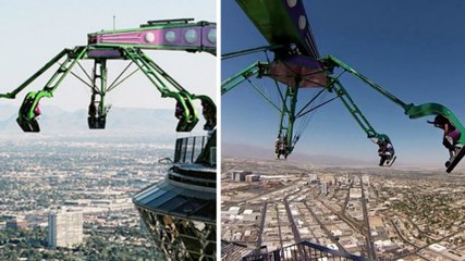 Insanity (Las Vegas) : suspendez-vous au-dessus du vide avec cette attraction au sommet de la tour Stratosphere
