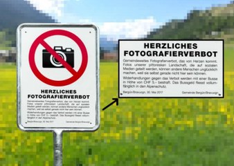 Il est interdit de photographier ce village en Suisse...