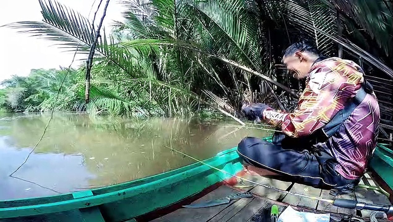 MANCING UDANG GALAH || TERDAMPAR DIMUARA SUNGAI