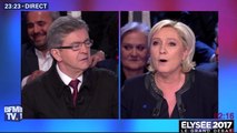 Le zapping du 05/04 : Clash entre Jean-Luc Mélenchon et Marine Le Pen