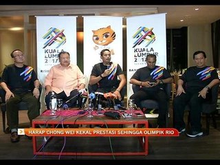 Harap Chong Wei kekal prestasi sehingga Olimpik Rio