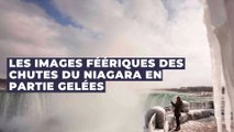 États-Unis : les images féériques des chutes du Niagara en partie gelées par la vague de froid