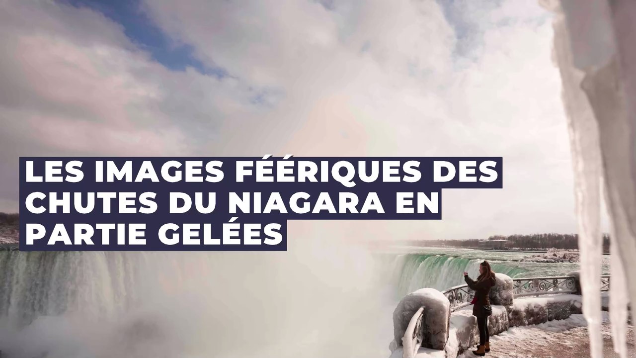 États-Unis : les images féériques des chutes du Niagara en partie gelées par la vague de froid