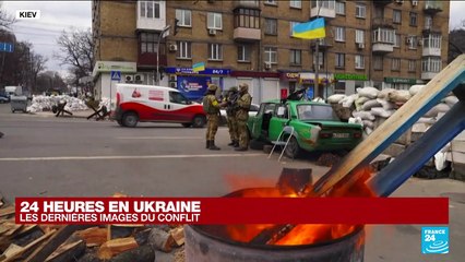 EN IMAGES : les dernières 24 h de l'invasion russe en Ukraine