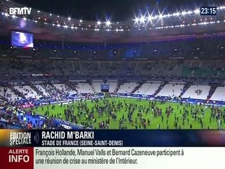 Explosions heard inside stadium in Paris