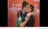 Iker Casillas embrasse Sara Carbonero