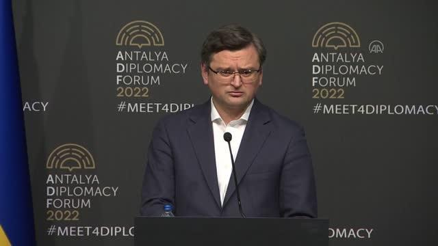 Rusya-Ukrayna-Türkiye üçlü dışişleri bakanları toplantısı - Kuleba (3)