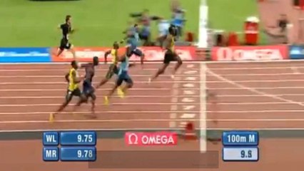 Usain Bolt s'impose en 9.85 secondes à Londres