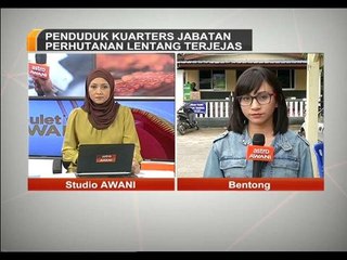 Penduduk kuarters Jabatan Perhutanan Lentang terjejas