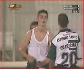 Le premier but de la carrière de Cristiano Ronaldo