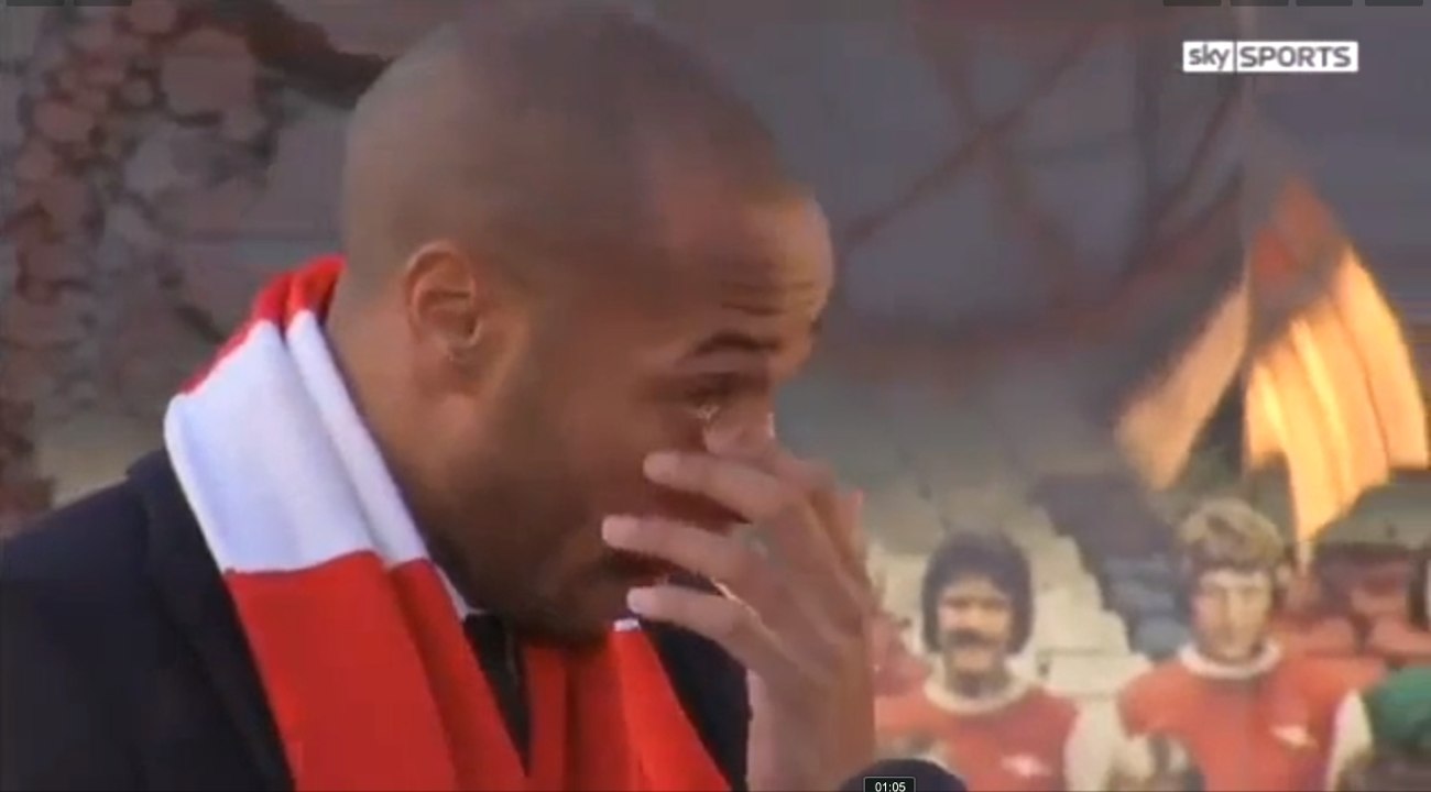 Les larmes de Thierry Henry devant sa statue