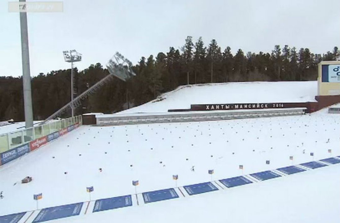 Un pylône d'éclairage écourte la saison de biathlon