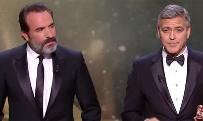 Le discours de George Clooney et Jean Dujardin aux César 2017