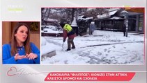 Μενεγάκη: Η κακοκαιρία Φίλιππος, η τηλεκπαίδευση των παιδιών της και η θέα από το δωμάτιό της