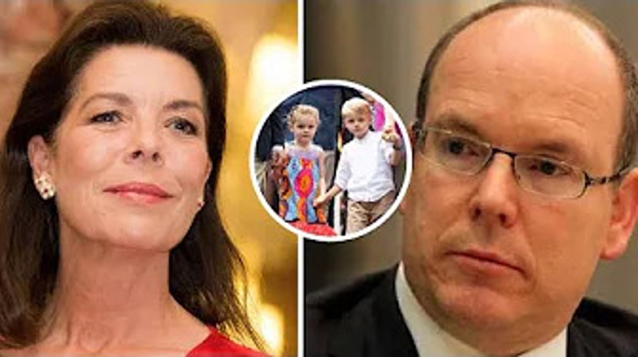 Albert de Monaco prend parti pour la princesse Caroline, cette éducation spéciale imposée aux jume