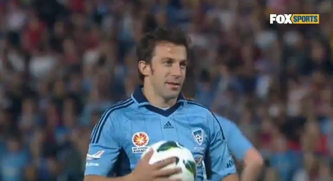 Vidéo but Alessandro Del Piero : Sur un pénalty incroyable, le joueur du Sydney FC offre la victoire à son équipe