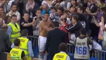 Insolite : Cristiano Ronaldo casse le nez d'un spectateur en tirant dans le public