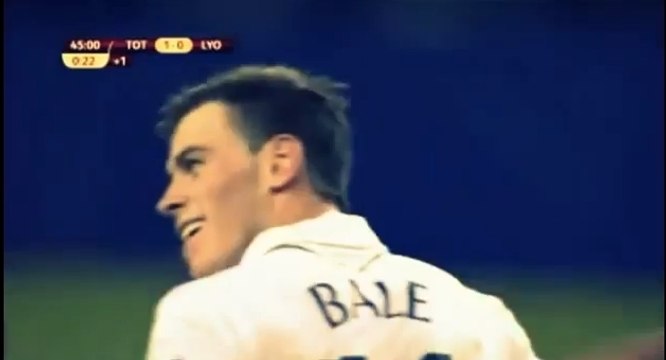 Les deux buts sur coup-franc de Gareth Bale lors de OL - Tottenham