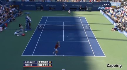 US Open : La victoire de Richard Gasquet face à David Ferrer en résumé