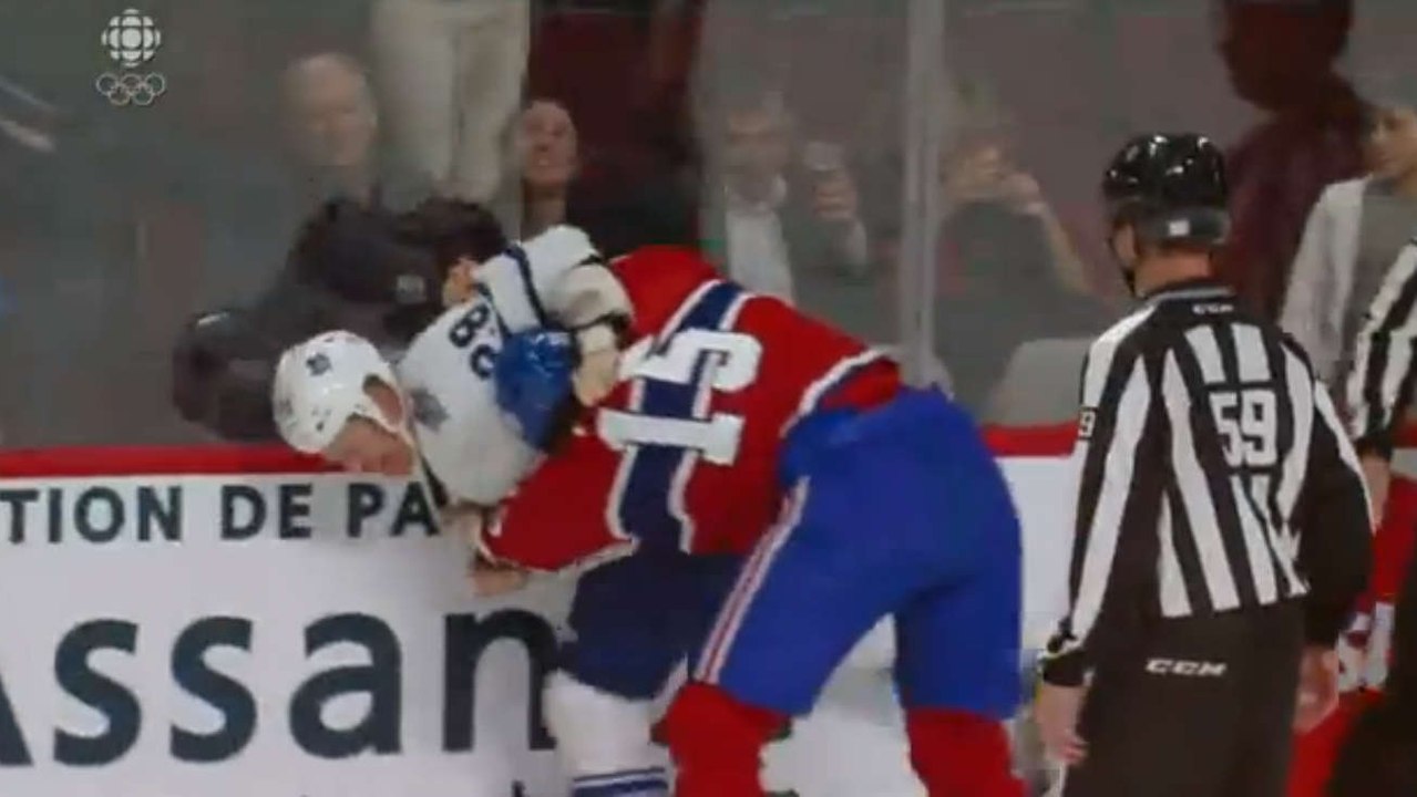 Hockey : Une bagarre éclate entre Montréal et Toronto lors de la première journée de la saison de NHL