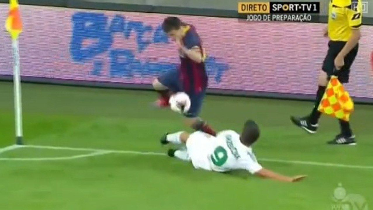 Le dribble de Lionel Messi exceptionnel avec le FC Barcelone