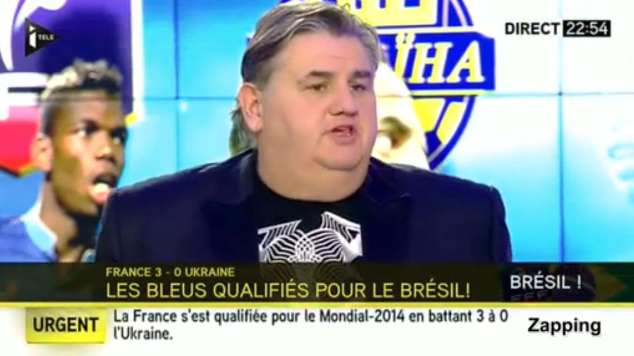 Le clash de Pierre Ménès après la qualification de l'équipe de France pour la Coupe du monde 2014