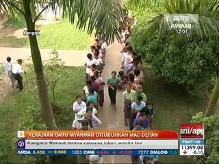 Kerajaan baru Myanmar ditubuhkan Mac tahun depan