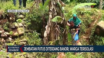 Download Video: Jembatan Putus Diterjang Banjir, WargaSatu Dusun Terisolasi