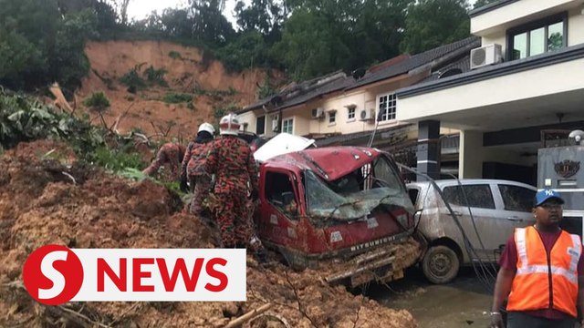 One rescued, three trapped in Ampang landslide
