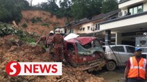 One rescued, three trapped in Ampang landslide