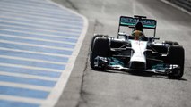 F1: Le crash de Lewis Hamilton sur sa toute nouvelle Mercedes W05