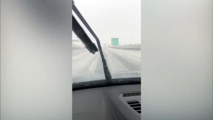 Kuzey Marmara Otoyolu'nda dolu etkili oldu
