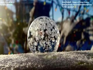 Bubble freezes in chilly Canada