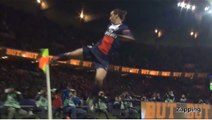 PSG: Le coup de pied de Zlatan Ibrahimovic en high-kick après son but contre Nantes